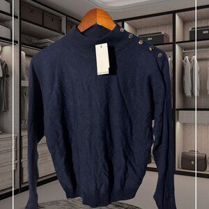 Rafiana Women's Size Small Navy Sweater